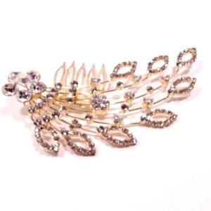 Crystal Hair Comb NWOT